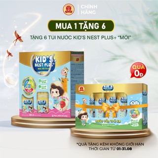 Nước Yến Sào Cho Trẻ Em Kid's Nest Plus+ (Hộp 6 hũ x 70ml) _ Dùng cho bé từ 1 tuổi