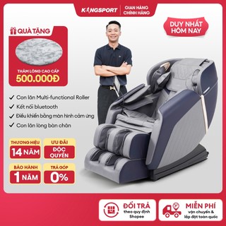 Ghế massage KINGSPORT G83 hệ thống con lăn hiện đại, con lăn lòng bàn chân 3 cấp độ, nhiệt hồng ngoại kép