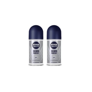 COMBO 2 chai Lăn khử mùi Nivea Men Silver Protect phân tử bạc 50ml