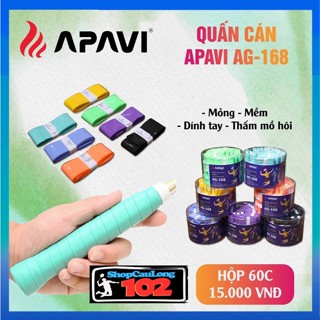 ✅ HÀNG CHẤT LƯỢNG ✅ Quấn Cán Vợt Cầu Lông Apavi AG-168, Loại Tốt, Mỏng Nhẹ Bám Tay Chắc Chắn