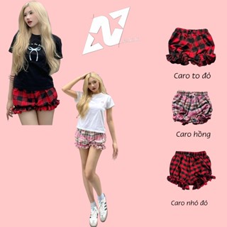 QUẦN SHORT CARO NƠ BÍ ĐÙI NỮ DỄ THƯƠNG - N.E.K.K