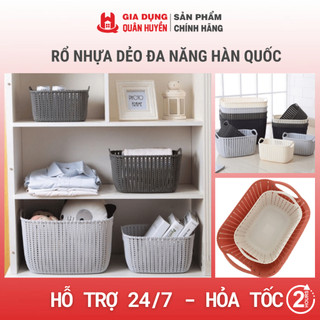 Rổ nhựa dẻo đa năng Hàn Quốc I Sọt đựng đồ , rổ nhựa đựng quần áo đa năng