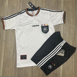 Bộ Quần Áo Bóng Đá Đội Tuyển Đức Retro Quần Có Túi, Áo Đá Banh Đội Tuyển Đức Retro Quần Có Túi