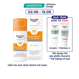 Kem Chống Nắng,Chống Lão Hóa Eucerin Photoaging Control SPF50+ 50ml