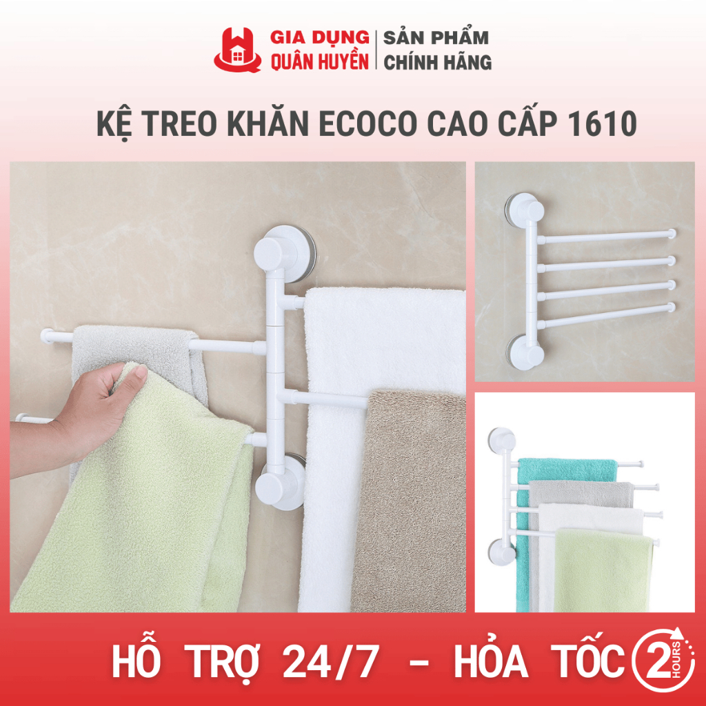 Kệ treo khăn ECOCO cao cấp 1610