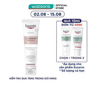 Sữa Rửa Mặt Eucerin Ultra White+ Spotless Cleansing Foam Làm Trắng Da 150g