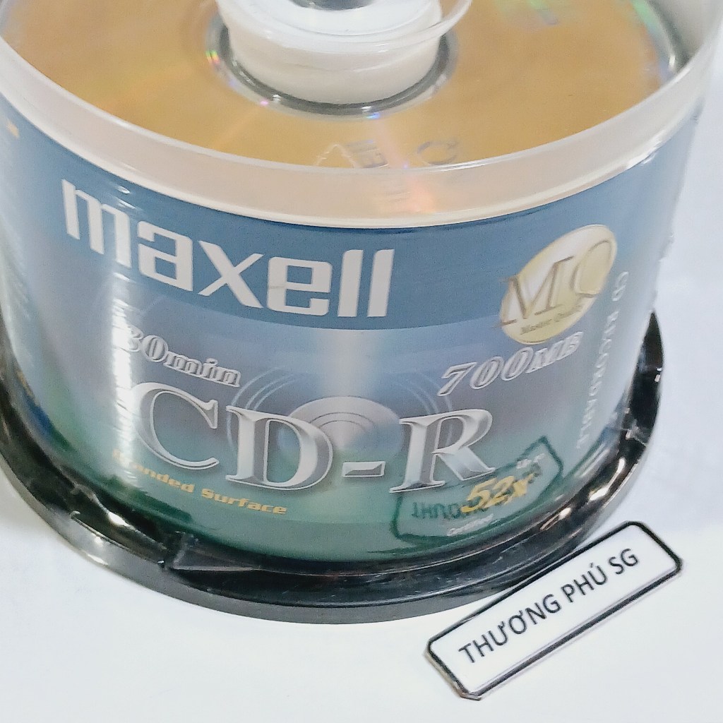 Đĩa trắng CD Maxell (52X - 700MB - 80MIN) / Lốc 50 Đĩa CD-R