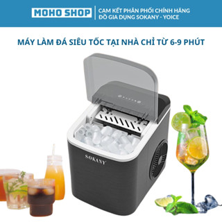  Máy làm đá viên siêu tốc cho gia đình SOKANY SK-03038 SK-03071 làm đá nhanh chỉ từ 6-9 phút 