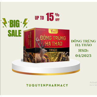 Đông Trùng Hạ Thảo Y Phúc  giúp  ăn ngon, ngủ tốt, bồi bổ khí huyết, phục hồi sức khoẻ.Hộp 30 viên