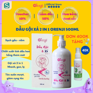 Dầu gội đầu cho tóc gàu tinh dầu hoa hồng Orenji 500ml