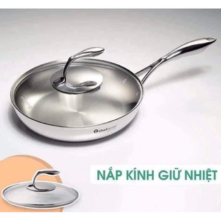 TUPPERWAREHOUSE MALL - Chảo T Chef Series Frypan 24cm (nắp kính) KÈM QUÀ