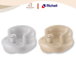 Ghế hơi tập ngồi RICHELL cho bé 7m+, ghế tập ngồi ăn dặm trẻ an toàn đàn hồi cao - Monnie Kids