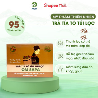 Trà tía tô túi lọc tím om natural thanh lọc cơ thể sapa nguyên chất, khỏe đẹp da 30 túi /hộp
