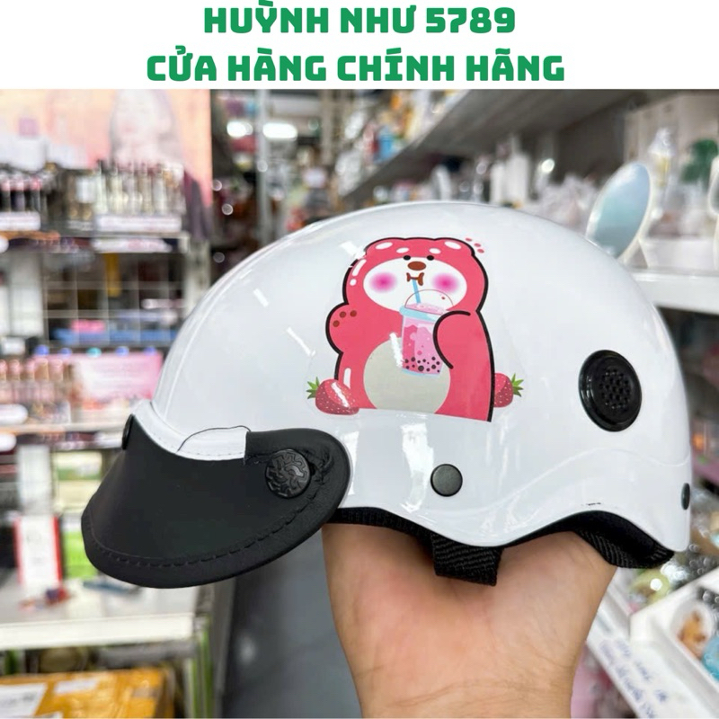 [CHÍNH HÃNG]NÓN BẢO HIỂM AXE/gấu dâu