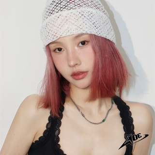 (Có sẵn) AOE STUDIO - Mũ lưới beanie họa tiết đơn giản màu trắng đen nón mùa hè đi biển phong cách thời trang Hàn Quốc