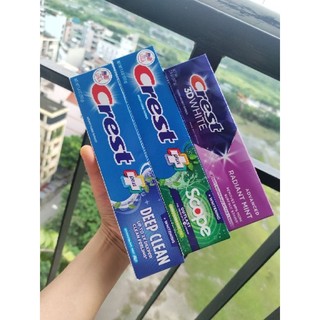 KEM ĐÁNH RĂNG CREST 3D WHITE ADVANCED 107g/ Deep clean 153g /scope 153g của  MỸ.