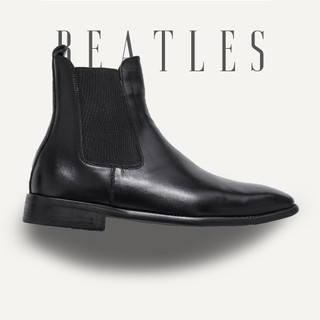 Giày chelsea nam màu đen da bò cao cổ BEATLES, giày chelsea boot da công sở cao cấp thương hiệu Tonkin