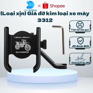 Giá Đỡ Điện Thoại Xe Máy Có Thể Gắn 2 Bên Gương Trái Phải Đều Được,Kẹp Xe Máy Chất Liệu Thép Chống Gỉ Cao Cấp