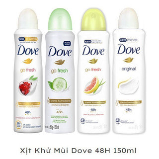 Xịt Khử Mùi Nữ Dove Original 48H 150ml