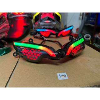 Xi nhan Audi Wave LED LAMP & A7 Chỉnh App Đổi Màu Wave110,100,50(nắp khói cao cấp)chính hãng TC Touring 210 chế độ