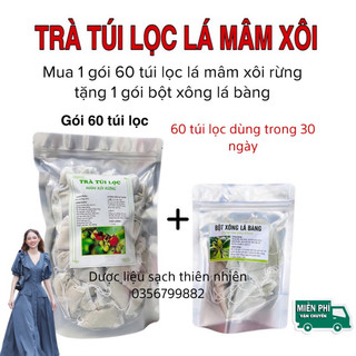 Trà túi lọc lá mâm xôi đỏ rừng 60 túi lọc hỗ trợ dày đẹp niêm mạc ,IVF ,IUI