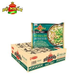 Thùng 30 gói phở bò tái lăn pork-seared beef flavour instant rice noodles đệ nhất acecook