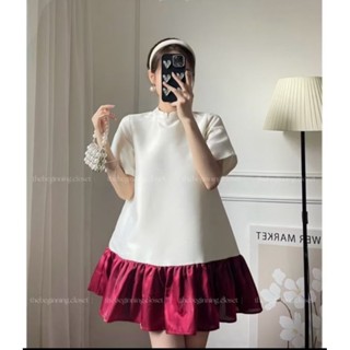  Váy babydoll Váy đuôi cá xòe ngắn Váy dự tiệc sang trọng có bigsize 40kg-120kg 