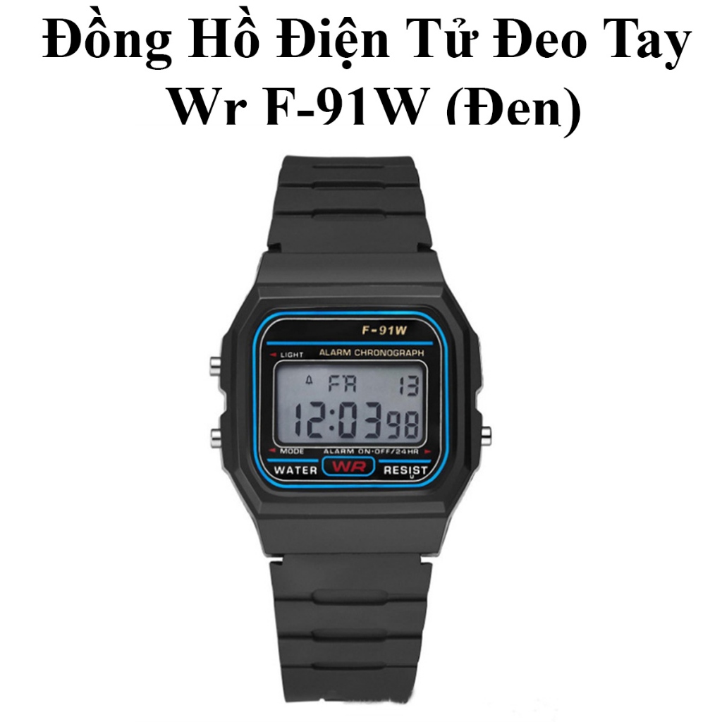 Đồng Hồ Điện Tử Đeo Tay Wr F-91W Huyền Thoại (Đen)
