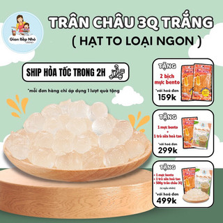 [Hàng loại 1] Trân châu 3Q dai giòn hạt to ăn liền không chất bảo quản, set nguyên liệu trà sữa 500g-1000g