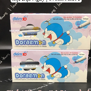 10 Bút Lông Kim Doraemon - FL04/Do Mực Tím [ VPP HUY PHAT]