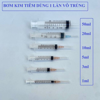 BƠM TIÊM 1ml 3ml 5ml 10ml 20ml LẺ 10 chiếc