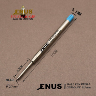 Ruột bút bi xoay cao cấp ngòi bút ký viết mực bi Enus VB01 ngòi 0.7mm