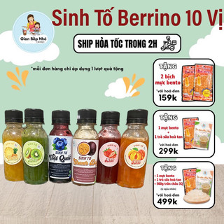 Sinh Tố Berino đầy đủ các hương vị - Dùng để pha chế các loại nước giải khát, thay thế nguyên liệu tươi - Gian bếp nhỏ