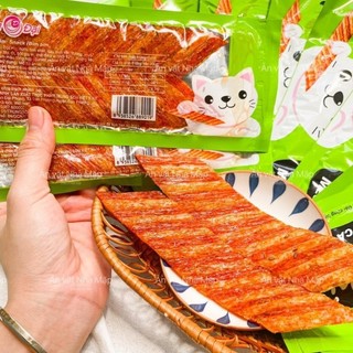 Snack Mèo Yêu Cá Hằng Đại Đồ ăn vặt Hằng Đại Snack Cay Cay đồ ăn vặt tuổi thơ