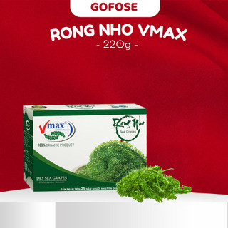 Rong Nho Tách Nước Vmax 220G, rong nho xuất khẩu Nhật Bản, salad rong dinh dưỡng - Foodland