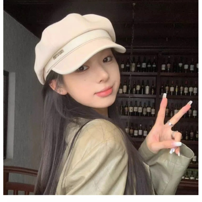 Mũ beret thời trang thu đông đính chữ min xinh xắn (FH28) | BigBuy360 - bigbuy360.vn