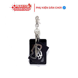 Access card holder - ví đựng thẻ màu đen chất liệu da bò chống thấm nước