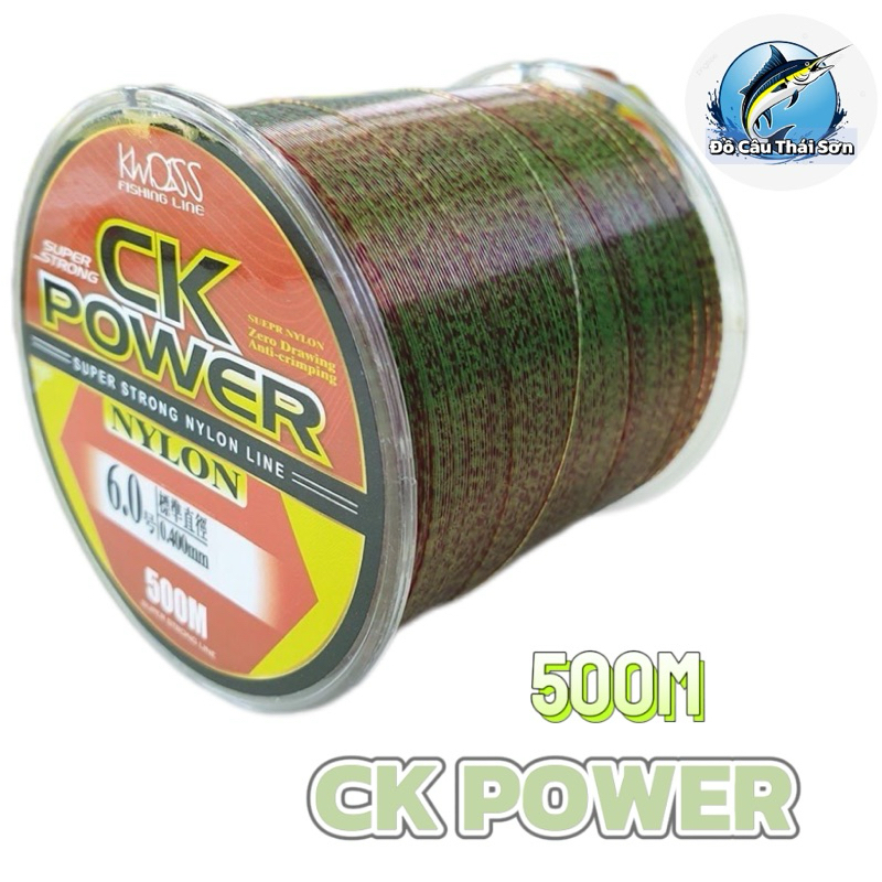 Cước câu cá tàng hình dây câu cá Nylon CK power 500m tải cá tốt dùng làm dây trục câu cá CK500