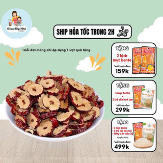 Táo đỏ thái lát sấy khô loại 1 - gói 100/500 gram