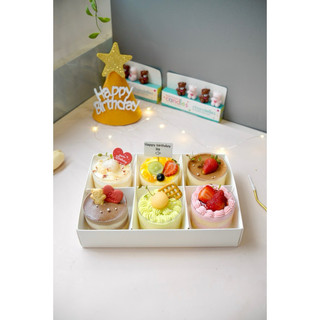 (Có sẵn - giao ngay)Set 6 bánh kem sữa chua phô mai mix trái cây