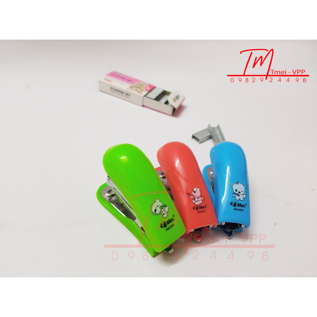 Bấm ghim, dập ghim cầm tay mini Joyko (Tặng Kèm Hộp Đạn Ghim)