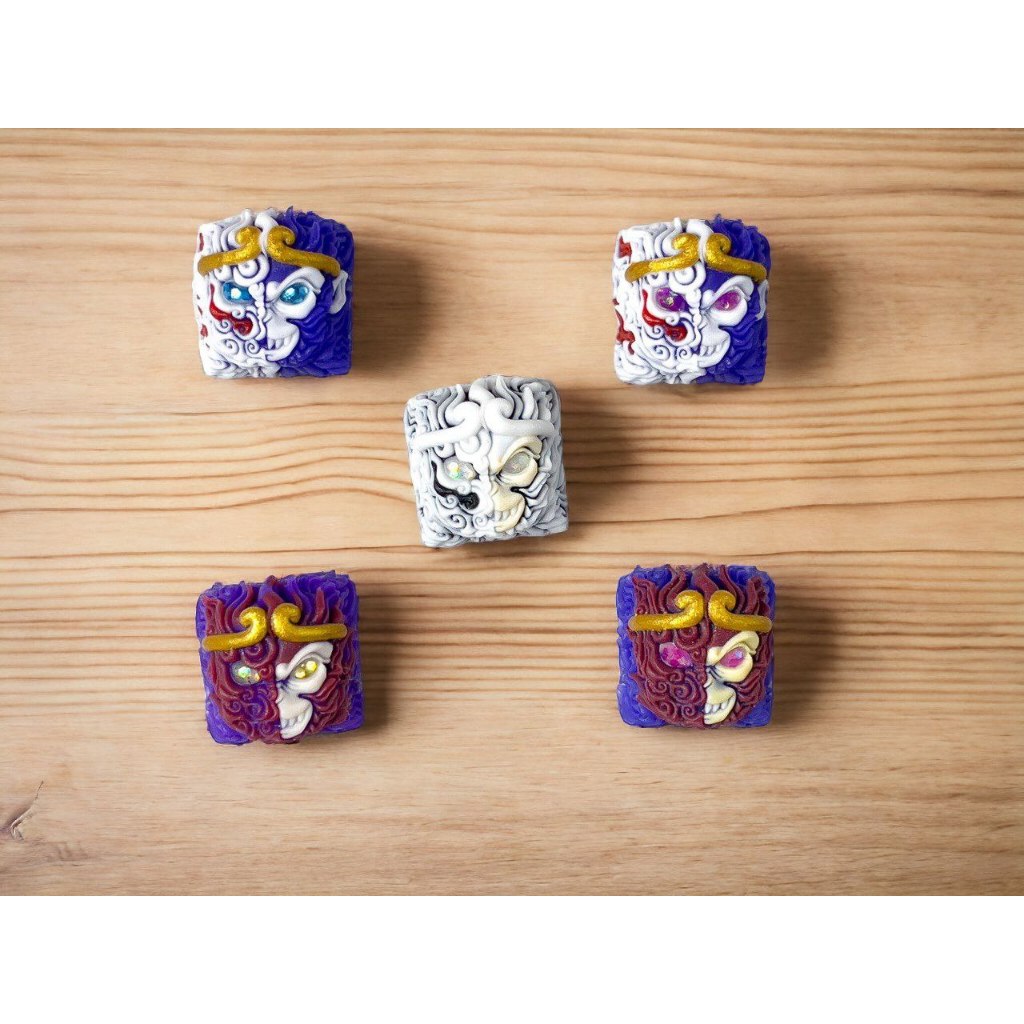 Nút bàn phím cơ resin handmade Ngộ Không Mắt Ngọc (Disillukong artisan keycap) (Wukong)