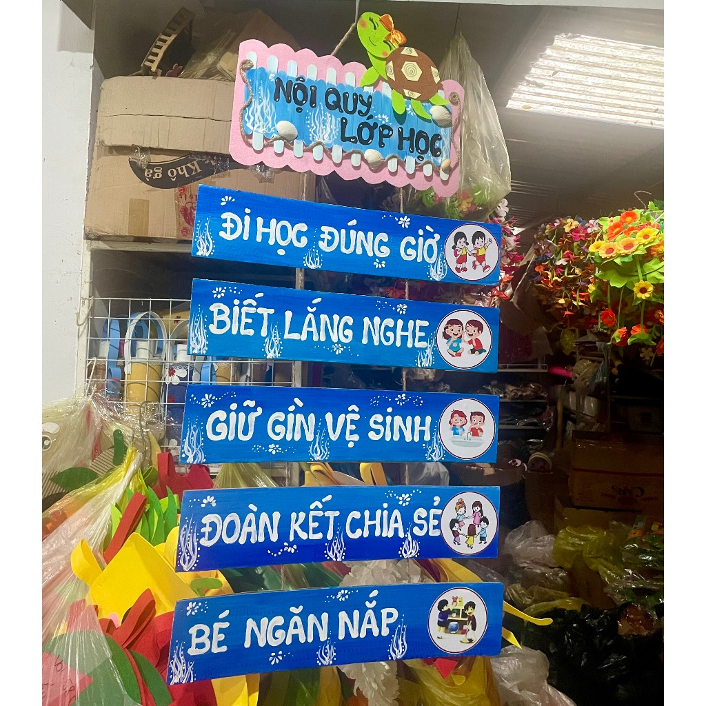 Steam Nội Quy Lớp Học vẽ tay đẹp mắt xinh động - Decor Mầm Non Khánh Chi 370