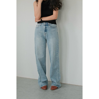 Áimee - wide leg jeans - quần jeans suông dài màu sáng