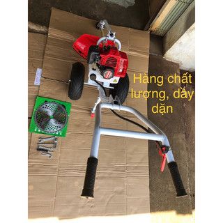 Máy cắt cỏ đẩy tay gồm động cơ 2 thì 52cc, nòng 44li