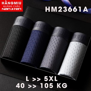 Combo 4 Quần Lót Nam Thun Lạnh Nanjiren Lưới Thoáng Khí Nhập Khẩu Từ 40 đến 120kg