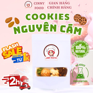 Bánh Cookie yến mạch nguyên cám thương hiệu Cinny Healthy, dành cho người ăn kiêng, tập luyện
