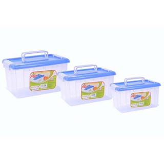 Hộp Đựng Thực Phẩm Nhựa Đại Đồng Tiến 1600Ml, 3800Ml Nắp Gài Và Có 2 Quai Tiện Lợi, An Toàn, Dễ Vệ Sinh Mta_Mart2