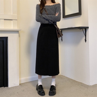 Chân Váy Công Sở Dáng Dài Vải Umi Hàn Cao Cấp Co Giãn 4 Chiều MP190