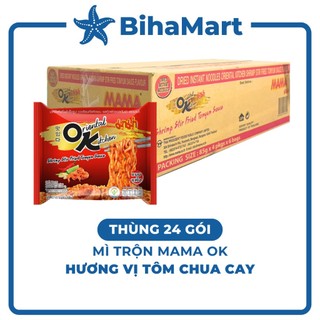 [THÙNG 24 GÓI] - MAMA OK - Mì xào Mama OK Tomyum Chua Cay (85g/gói) - Mì xào Tomyum Chua Cay Thái, Mì Tomyum Mama xào